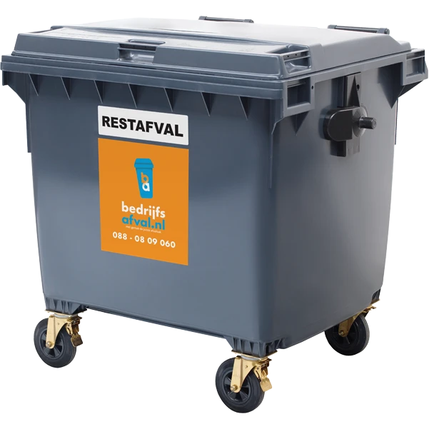 Productfoto restafval container 1100 liter