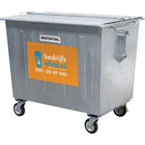 Productfoto restafval container 1600 liter