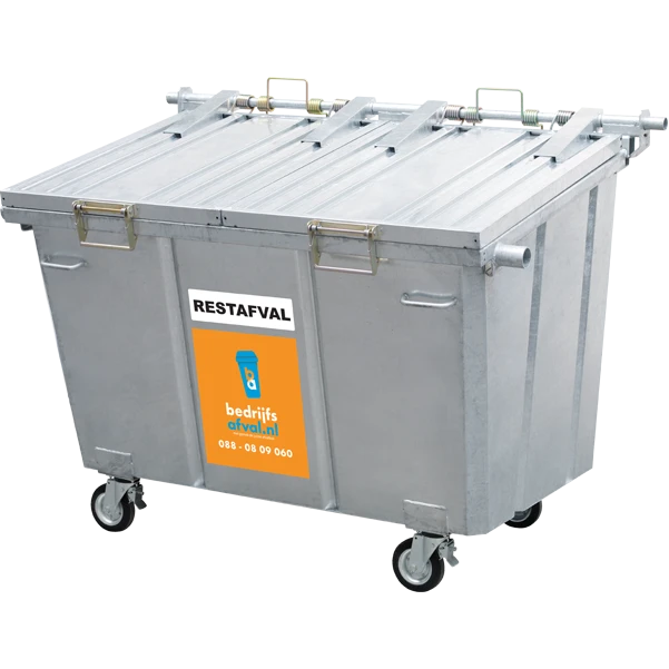 Productfoto restafval container 2500 liter